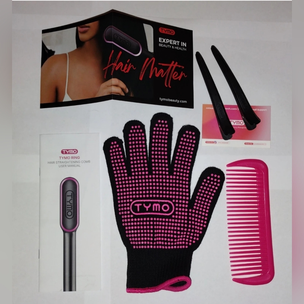 TYMO Pink Hair Straightening Comb - Picture 8 of 10